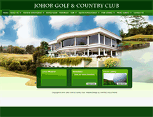 Tablet Screenshot of johorgolfandcountryclub.com